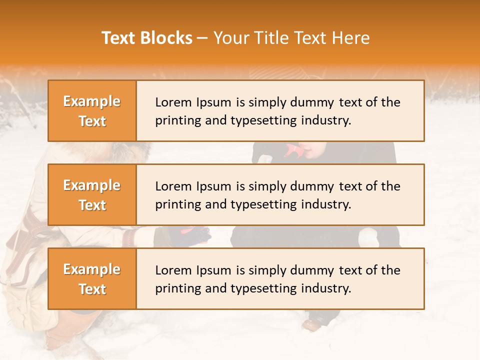 Beautiful Baby Father PowerPoint Template
