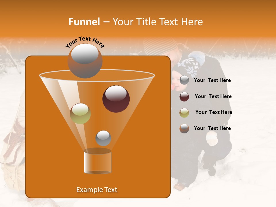 Beautiful Baby Father PowerPoint Template