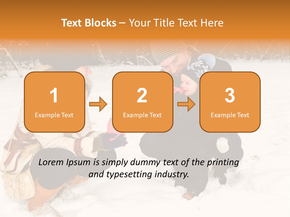 Beautiful Baby Father PowerPoint Template