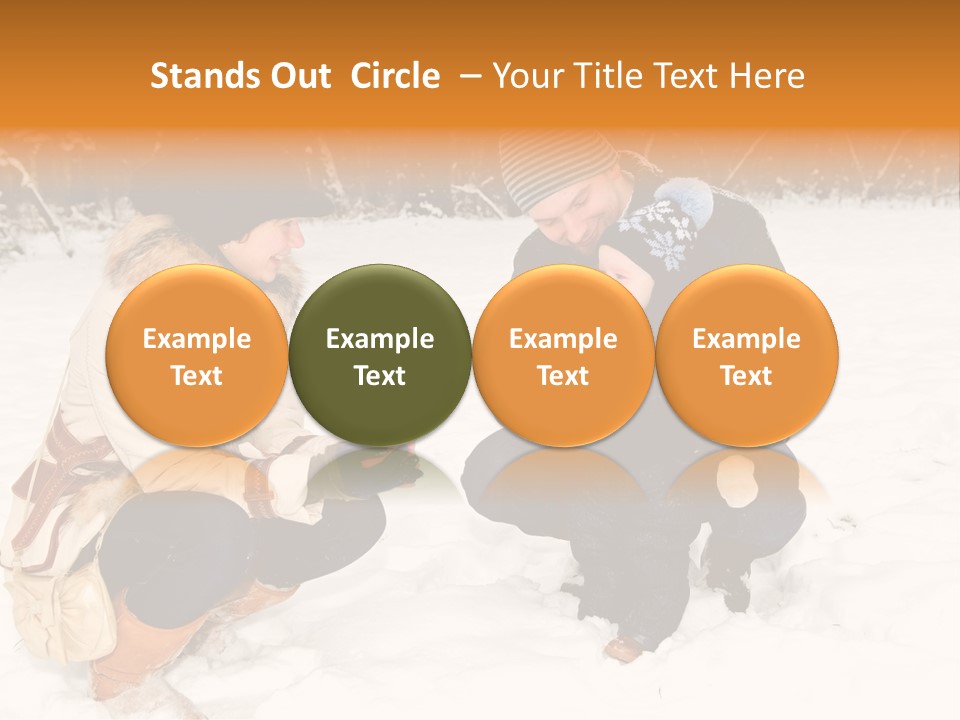 Beautiful Baby Father PowerPoint Template