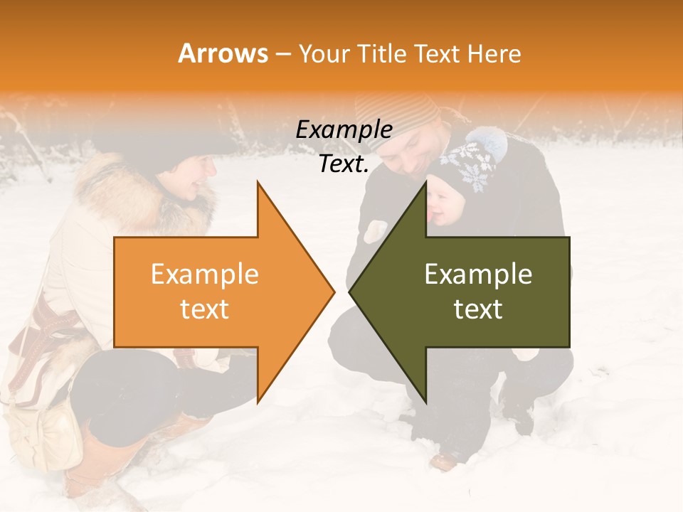 Beautiful Baby Father PowerPoint Template