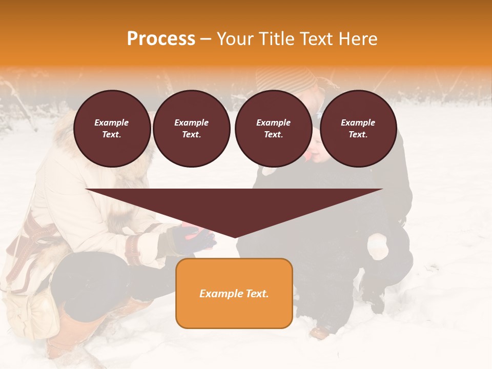 Beautiful Baby Father PowerPoint Template