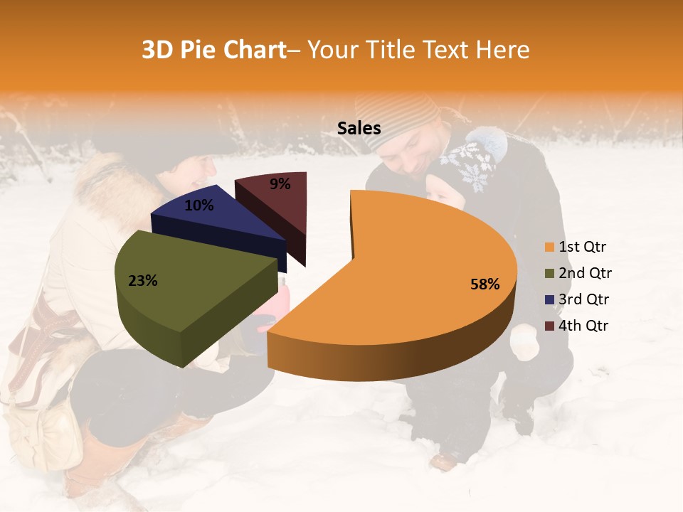 Beautiful Baby Father PowerPoint Template
