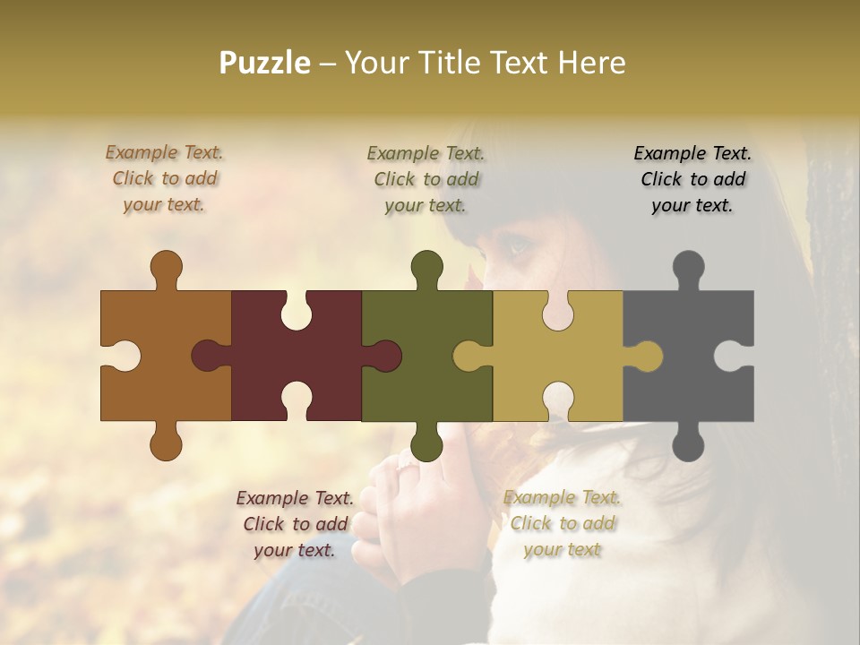 Women Autumn PowerPoint Template