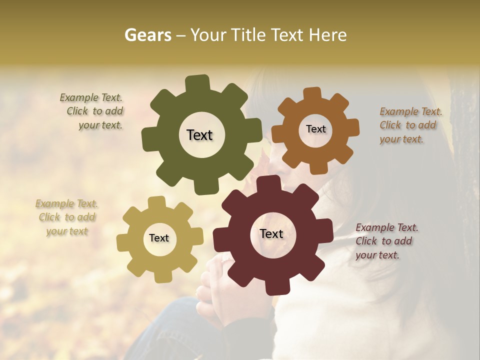 Women Autumn PowerPoint Template