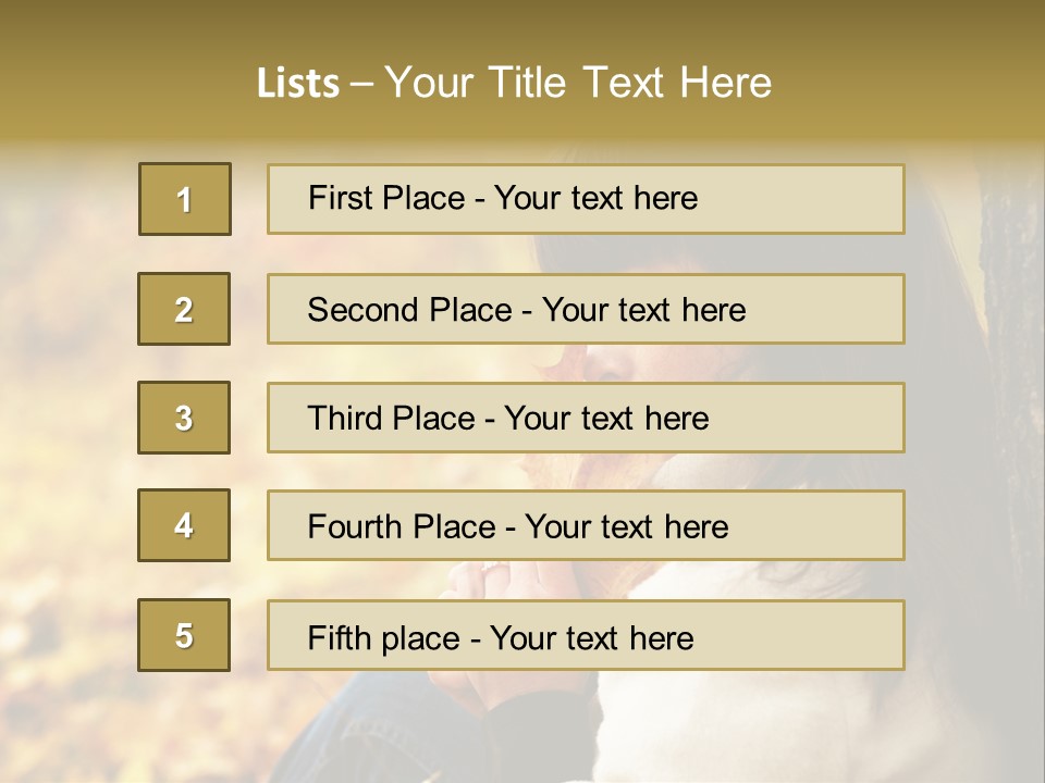 Women Autumn PowerPoint Template