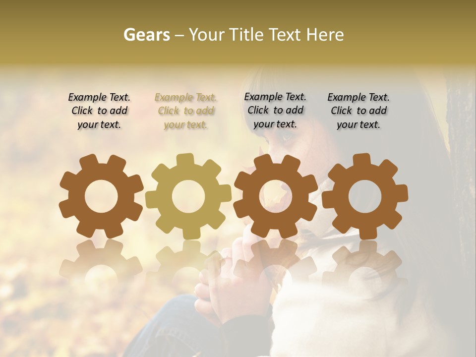 Women Autumn PowerPoint Template