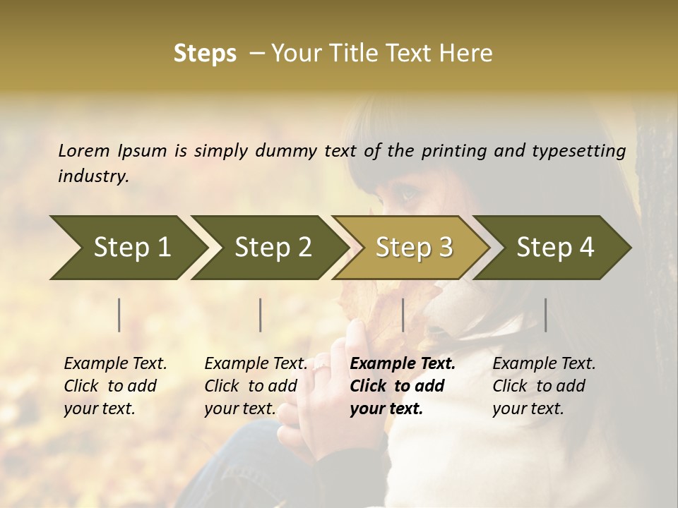 Women Autumn PowerPoint Template