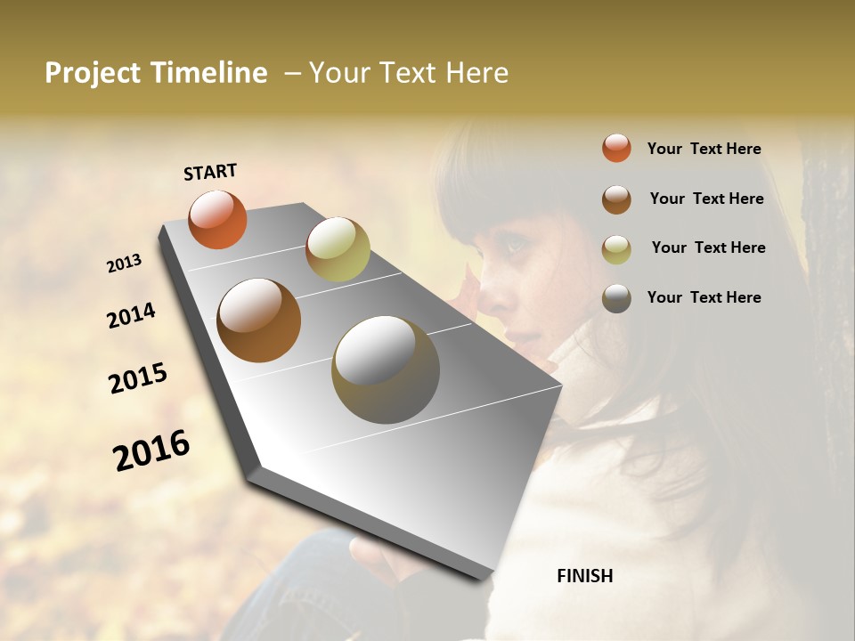 Women Autumn PowerPoint Template
