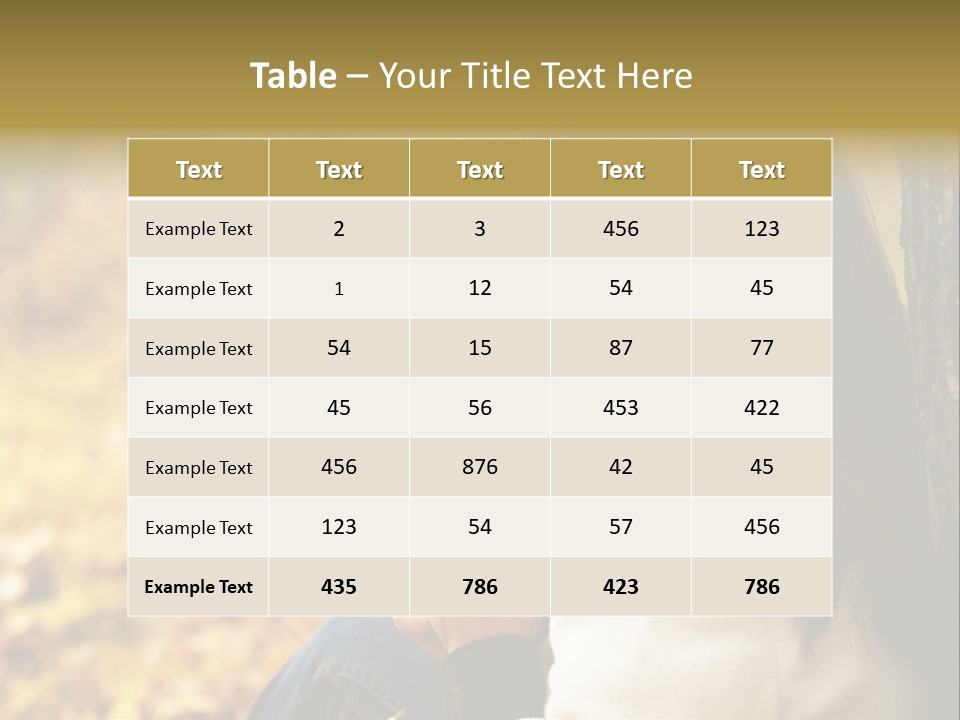 Women Autumn PowerPoint Template