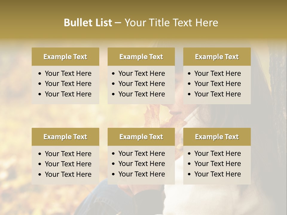 Women Autumn PowerPoint Template