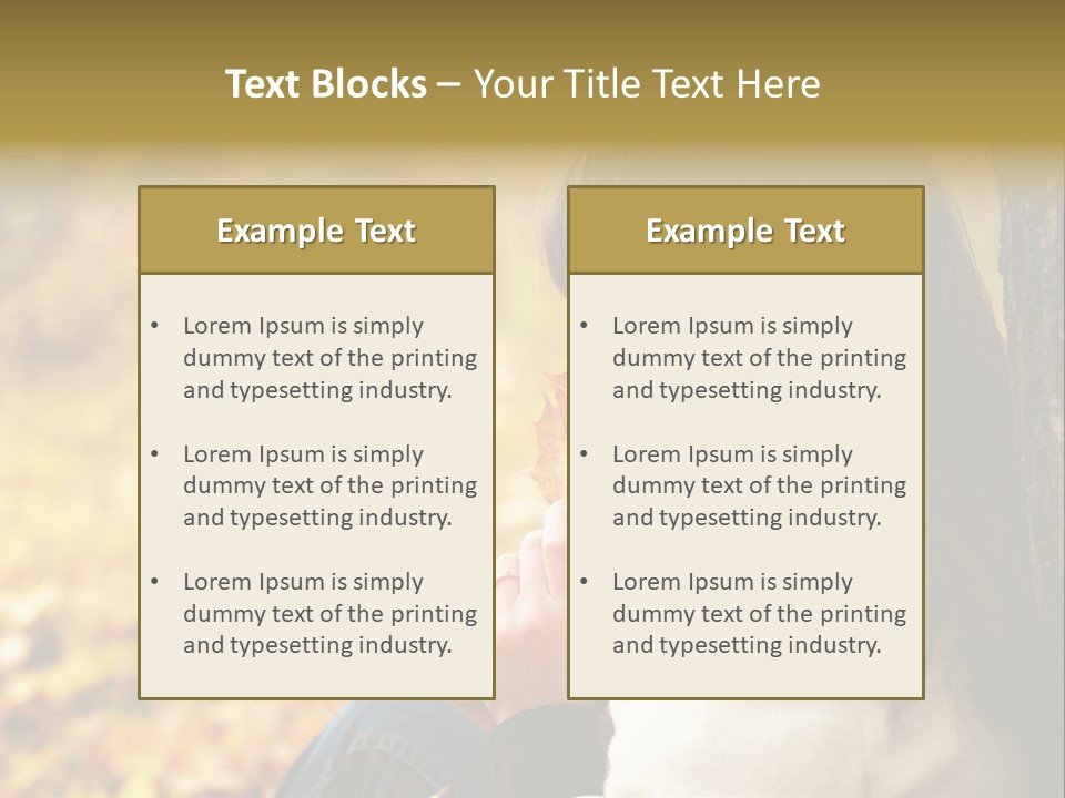 Women Autumn PowerPoint Template