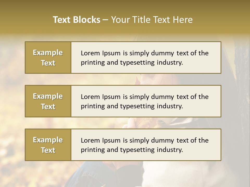 Women Autumn PowerPoint Template