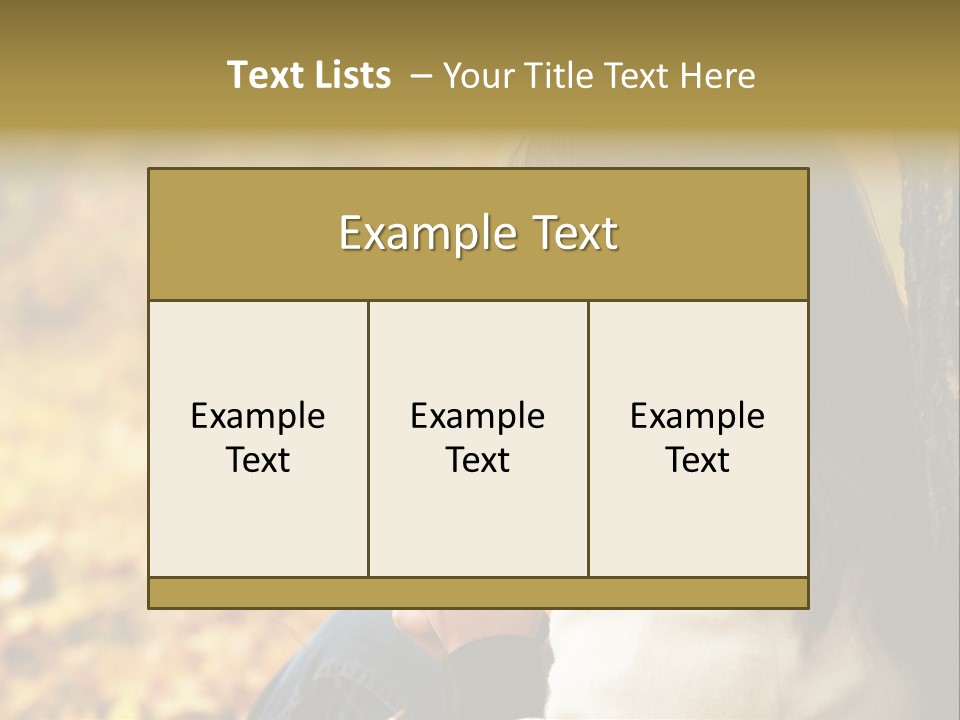 Women Autumn PowerPoint Template
