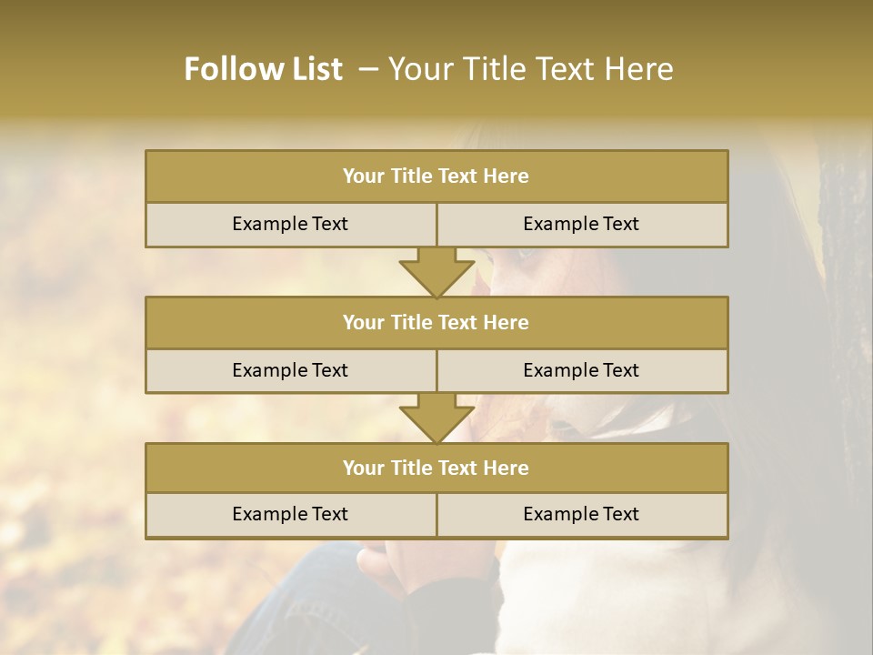 Women Autumn PowerPoint Template