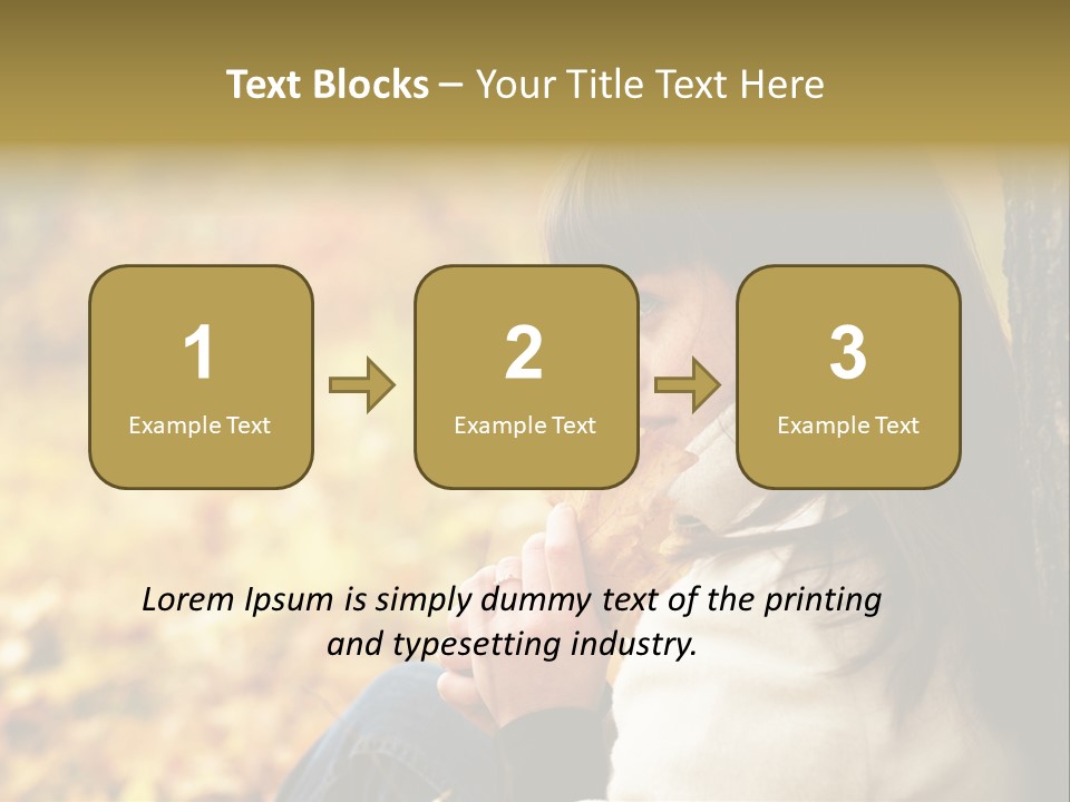 Women Autumn PowerPoint Template