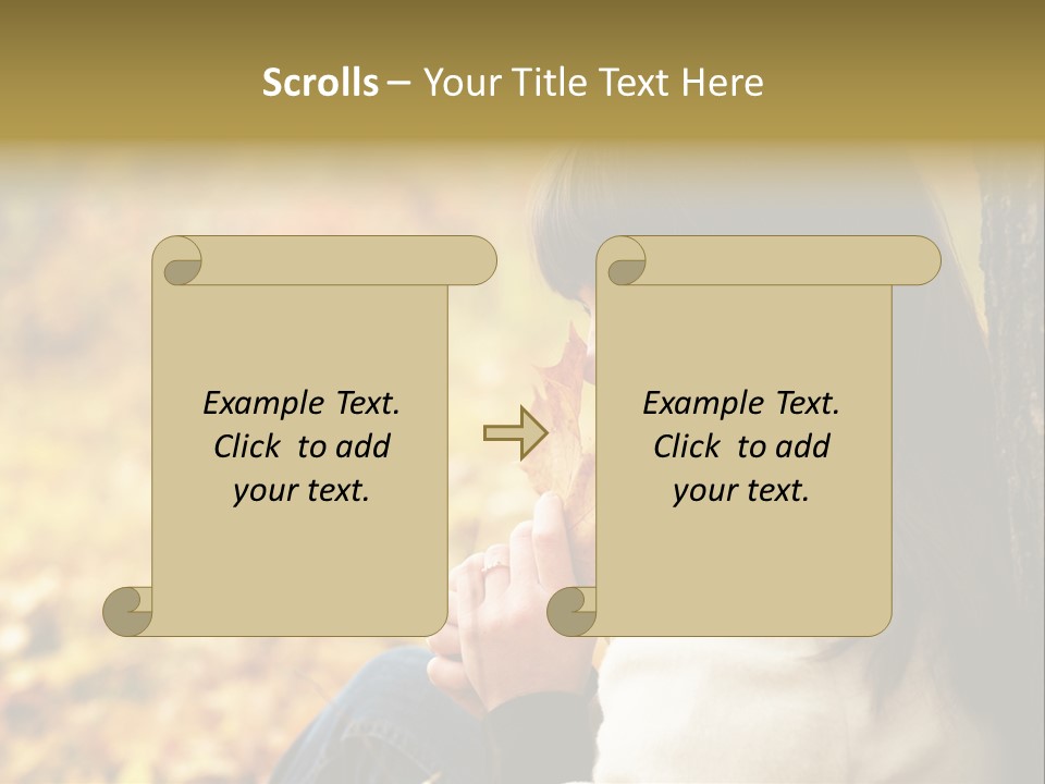 Women Autumn PowerPoint Template