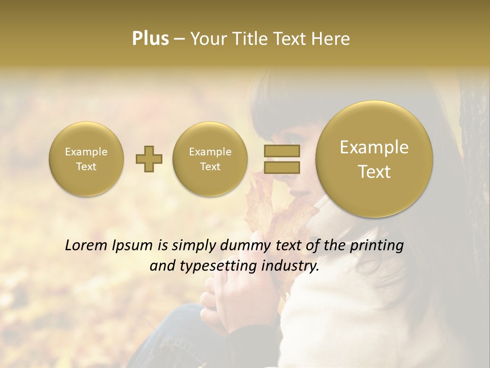 Women Autumn PowerPoint Template