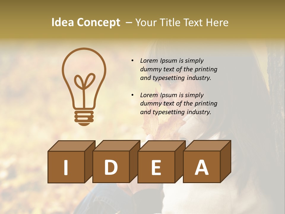 Women Autumn PowerPoint Template