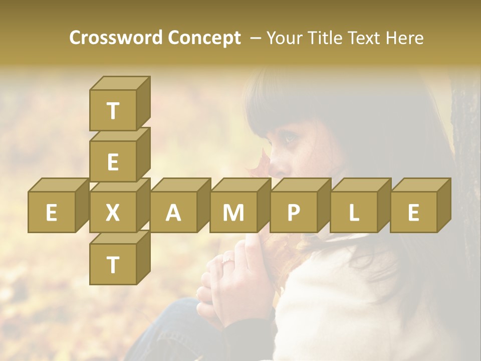 Women Autumn PowerPoint Template