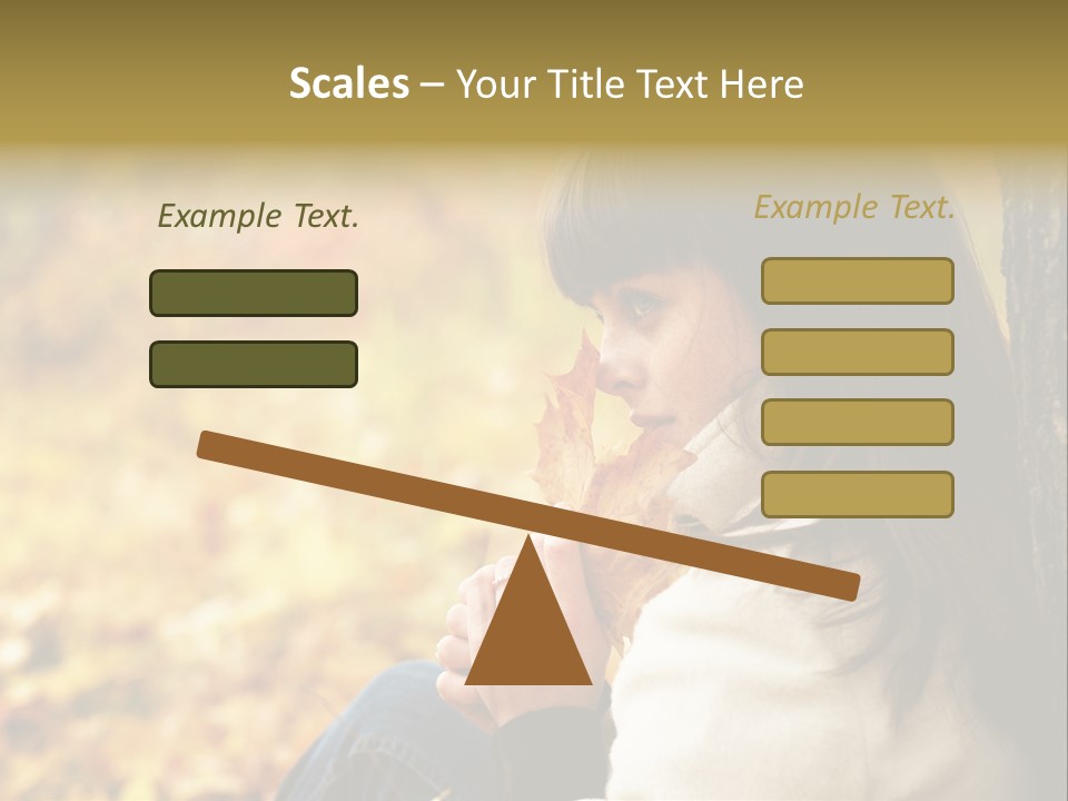 Women Autumn PowerPoint Template