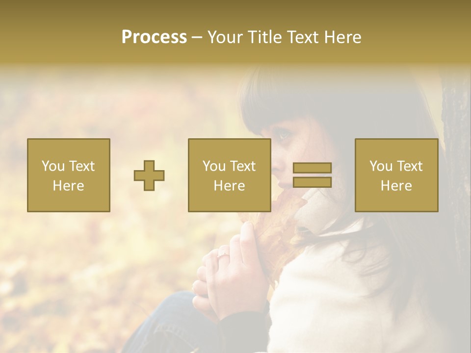 Women Autumn PowerPoint Template