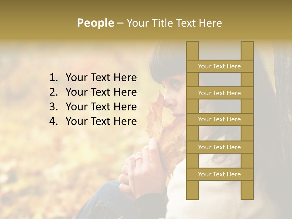 Women Autumn PowerPoint Template