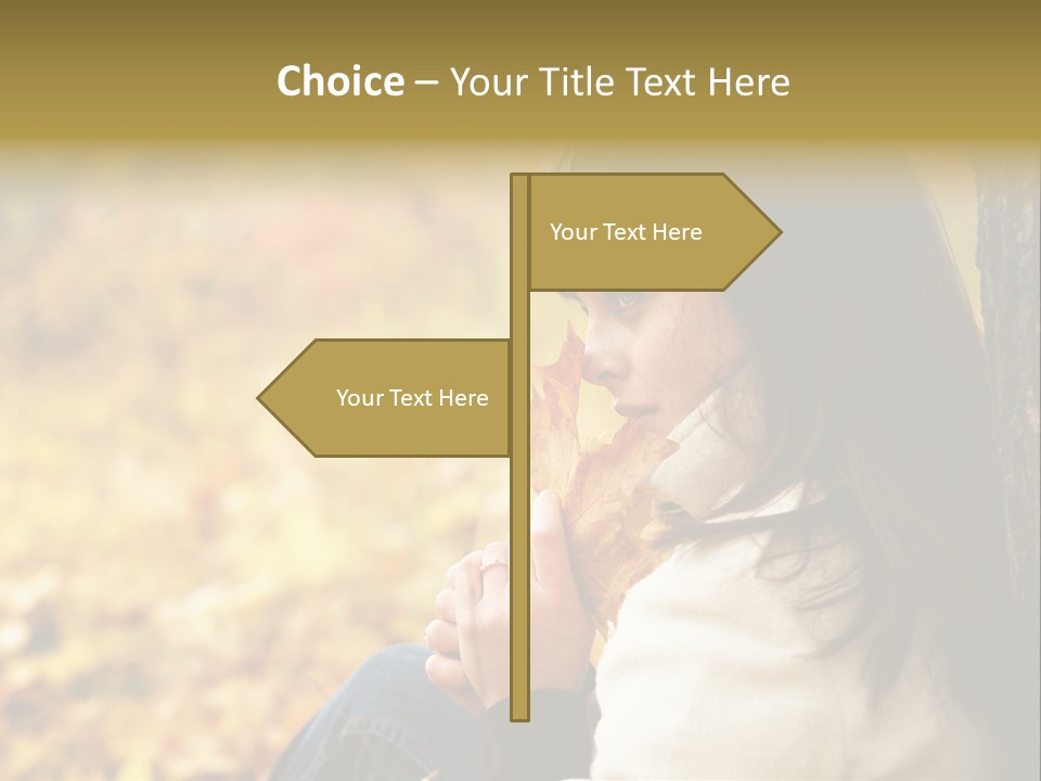 Women Autumn PowerPoint Template