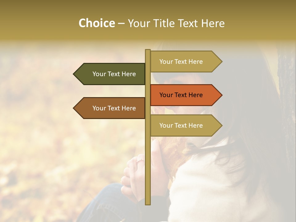 Women Autumn PowerPoint Template