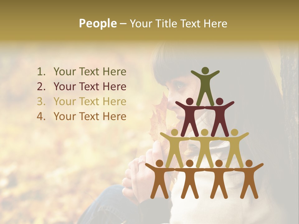 Women Autumn PowerPoint Template