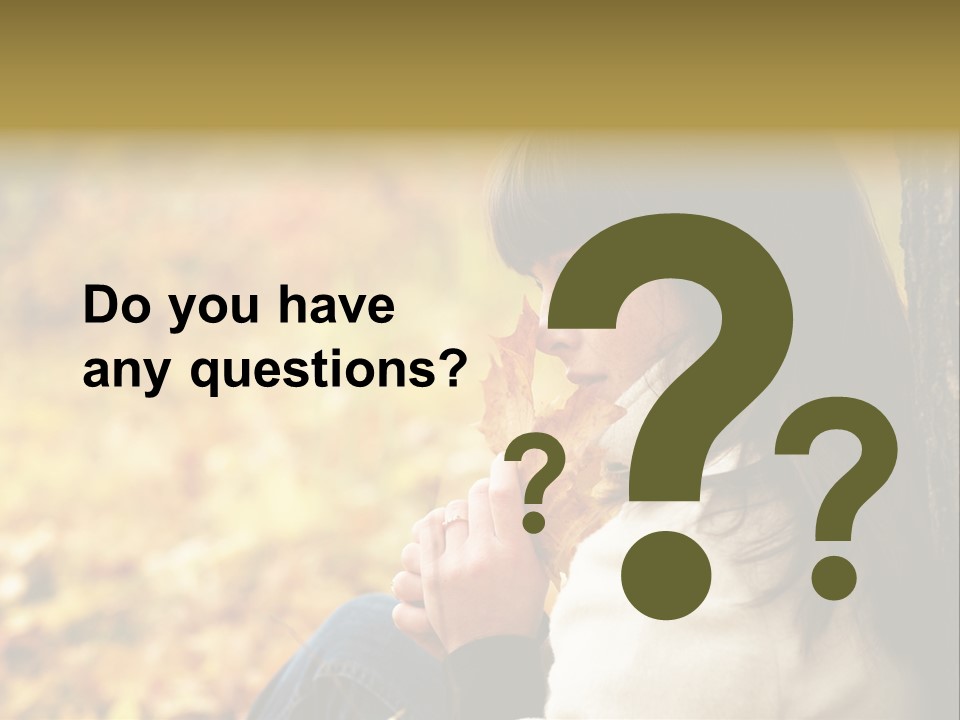 Women Autumn PowerPoint Template