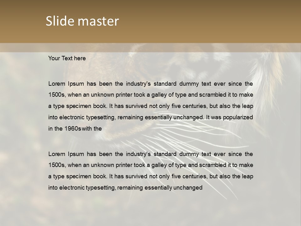 Head Approaching Resting PowerPoint Template