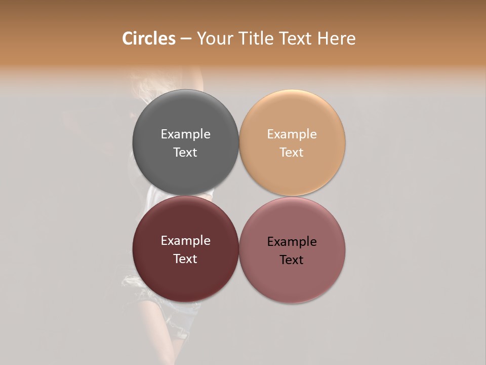 Black Blond Posing PowerPoint Template