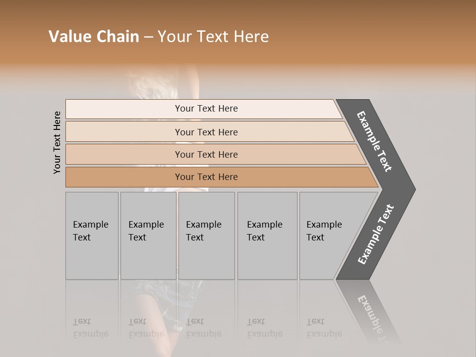 Black Blond Posing PowerPoint Template