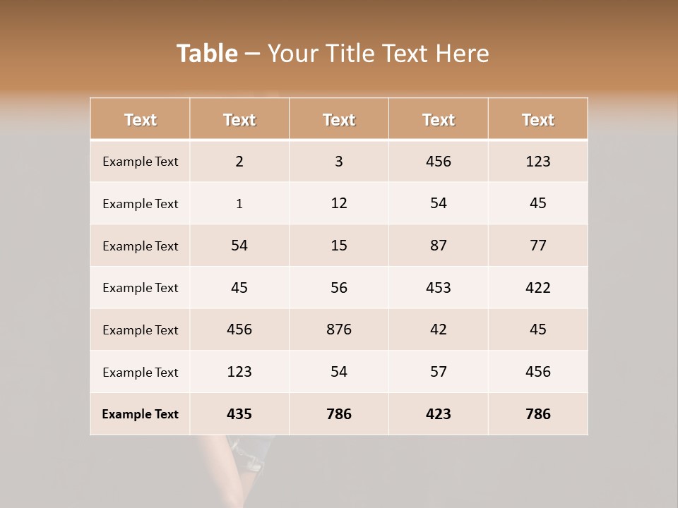 Black Blond Posing PowerPoint Template