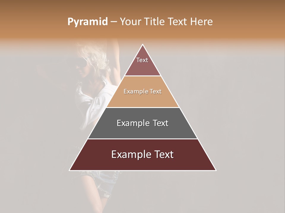 Black Blond Posing PowerPoint Template