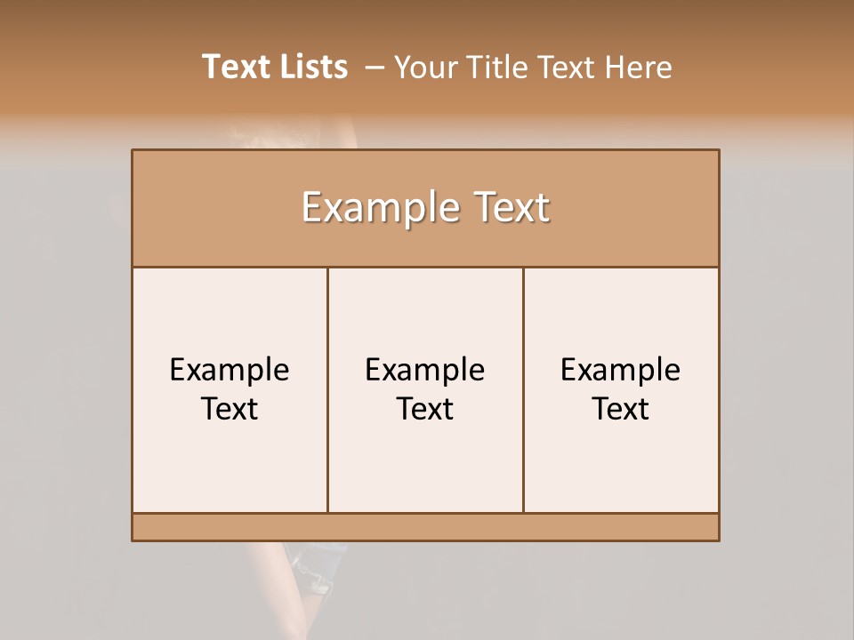 Black Blond Posing PowerPoint Template