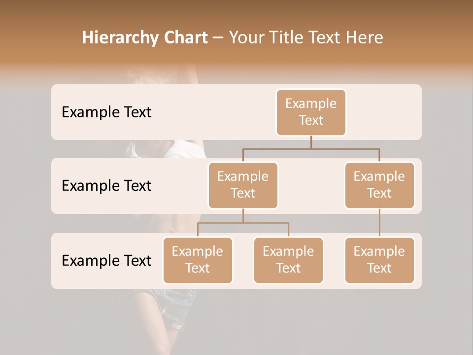 Black Blond Posing PowerPoint Template