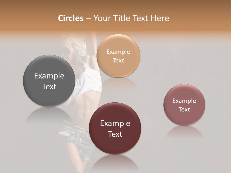 Black Blond Posing PowerPoint Template