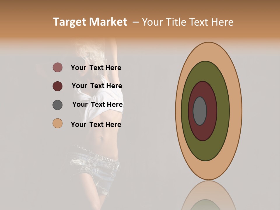 Black Blond Posing PowerPoint Template