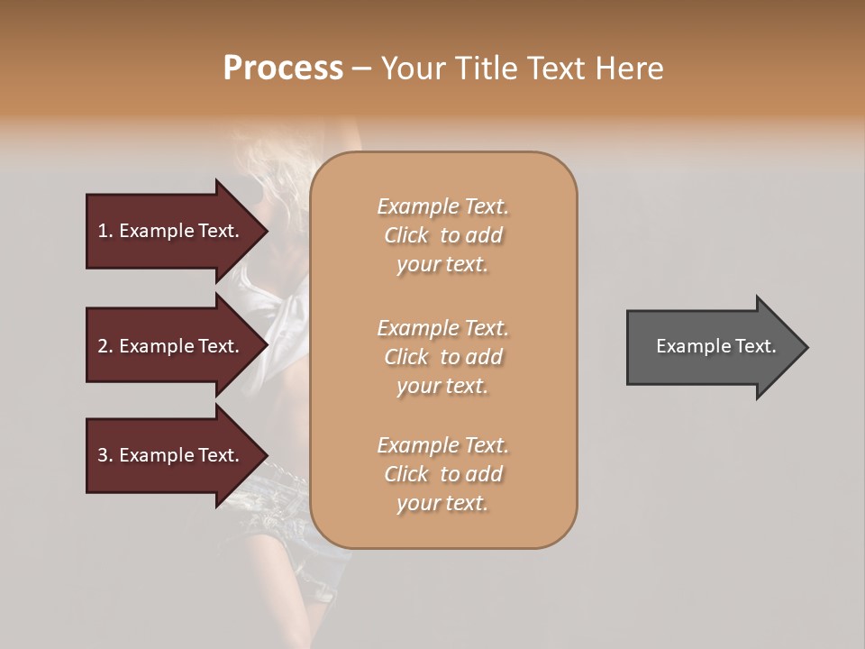 Black Blond Posing PowerPoint Template