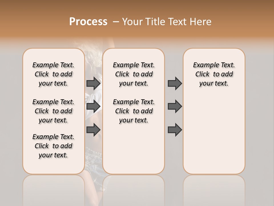 Black Blond Posing PowerPoint Template