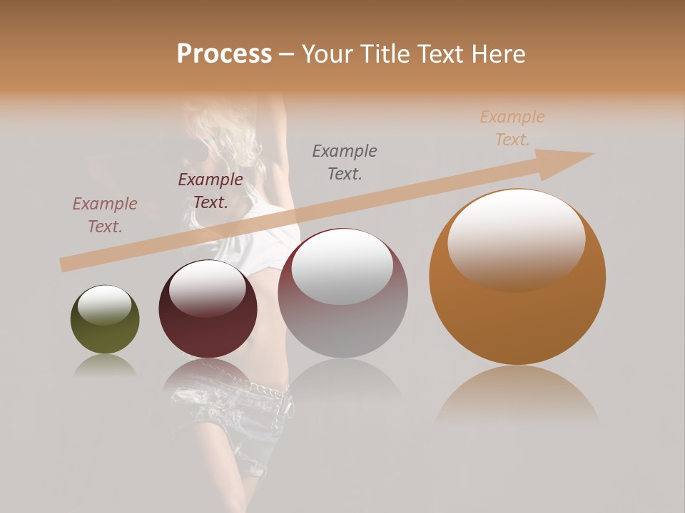 Black Blond Posing PowerPoint Template
