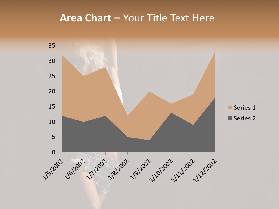 Black Blond Posing PowerPoint Template