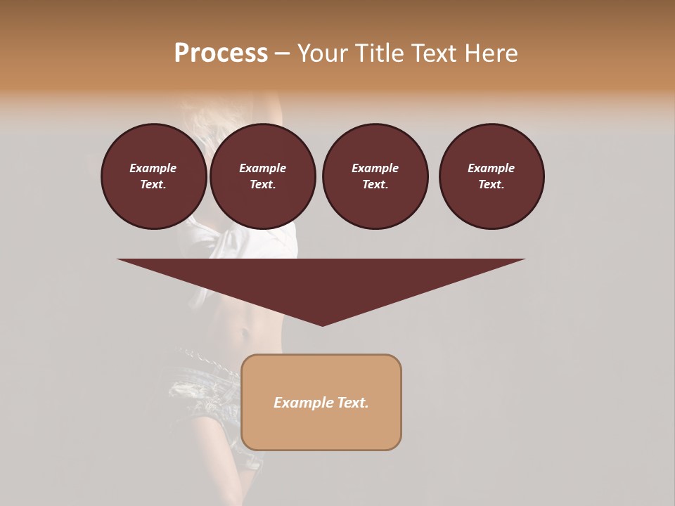 Black Blond Posing PowerPoint Template