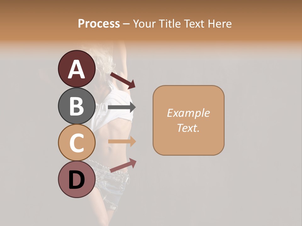 Black Blond Posing PowerPoint Template