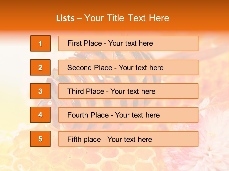 Honey And Health PowerPoint Template
