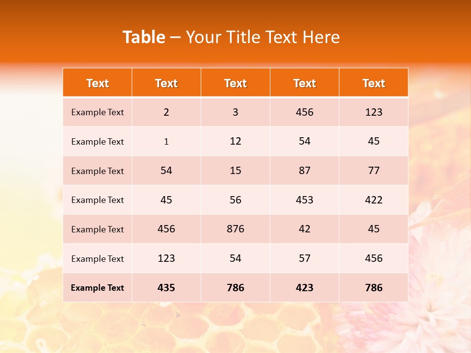 Honey And Health PowerPoint Template