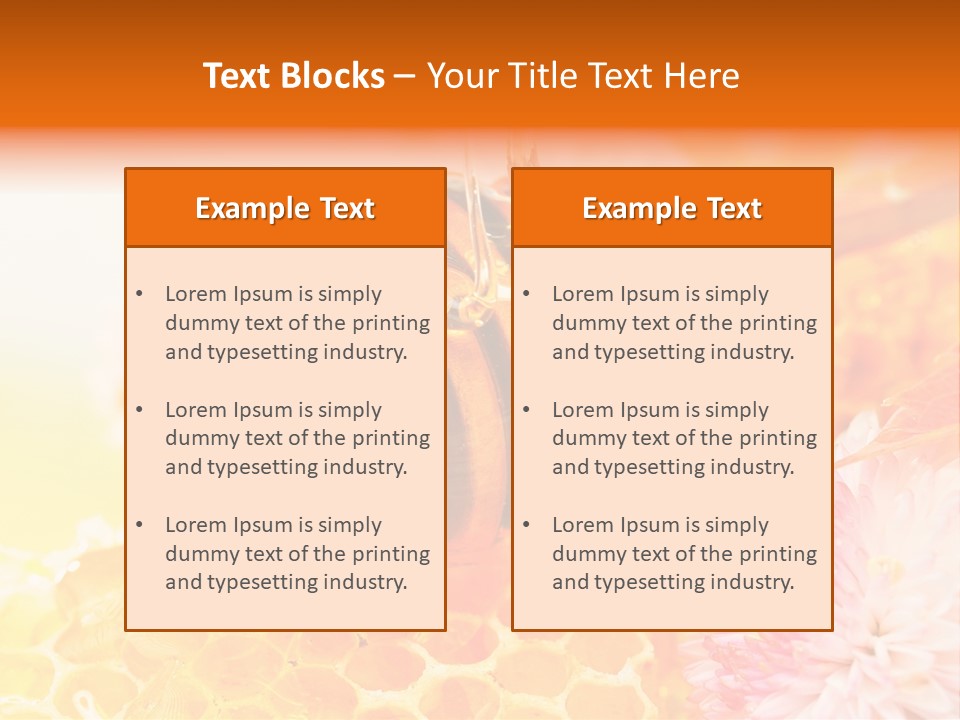Honey And Health PowerPoint Template