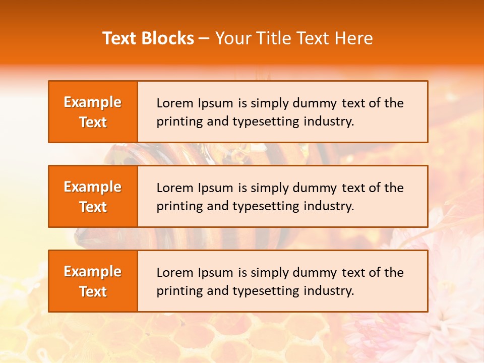 Honey And Health PowerPoint Template